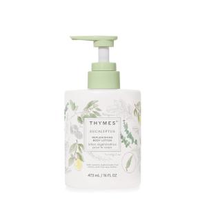 imageThymes Large Replenishing Body Lotion  Moisturizing Body Lotion for Dry Skin  Scented with Notes of Eucalyptus Oil Lemon Petitgrain Bergamot Lemongrass ampamp Lush Fir Eucalyptus 16 fl ozEucalyptus