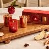 imageThymes Aromatic Votive Trio  Set of Three Votive Candles  Luxury Home Fragrance  Scented Candles with Notes of Freshly Pressed Apple Clove ampamp Cardamom  Red ampamp Rose Gold Simmered Cider 2 oz Each