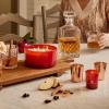imageThymes Aromatic Votive Trio  Set of Three Votive Candles  Luxury Home Fragrance  Scented Candles with Notes of Freshly Pressed Apple Clove ampamp Cardamom  Red ampamp Rose Gold Simmered Cider 2 oz Each
