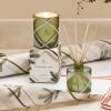 imageThymes Frasier Fir Candle  Frosted Plaid Collection  Green ampamp White Glass Jar Design  Scented Candles for Home Decor  Notes of Crisp Siberian Fir Cedarwood ampamp Sandalwood Votive 2 oz65 oz