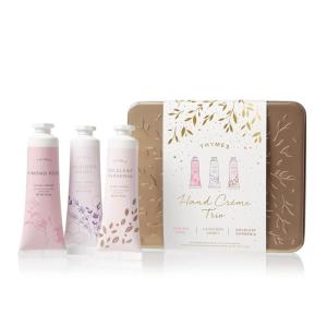 imageThymes Hand Cream Trio Gift Set  Eucalyptus Olive Leaf ampamp Aqua Coralline  Body Skin Care Products with Vitamin E  Hand Moisturizer Set Includes Three Moisturizing Creams  1 oz eaKimono Rose  Lavender Honey  Goldleaf Gardenia