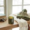 imageThymes Frasier Fir Candle  Molded Green Glass Jar with Pine Needle Design  Winter Candle Gifts for Women ampamp Men  Fresh Home Fragrance  Notes of Crisp Siberian Fir Cedarwood ampamp Sandalwood 65 oz