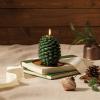 imageThymes Frasier Fir Scented Candles for Home Decor  Green Pillar Candles for Women ampamp Men  Place on Candle Holder  Luxury Home Fragrance Gifts  Large 3quot x 6quot Pillar45 in x 35 in
