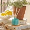 imageThymes Petite Reed Diffuser Set  Includes Rattan Wood Sticks Fragrance Oil ampamp Glass Bottle  Home Fragrance Oil Diffuser  Luxury Home Decor  Guest Bathroom Essentials Washed Linen 4 fl ozCyprus Sea Salt
