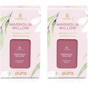 imageThymes Aqua Coralline Pura Smart Home Plugin Diffuser Refills  Pack of 2Magnolia Willow