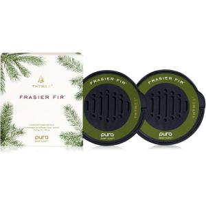 imageThymes Frasier Fir Pura Car Diffuser Refills  Use with Pura Car Air Fresheners  Car Scent Diffuser Refill with Notes of Siberian Fir Cedarwood ampamp Sandalwood  Car Accessories 2 Pack Refills Only