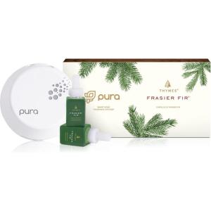 imageThymes Pura Smart Home Plugin Diffuser Kit  Pura Diffuser Refills with a Fresh Home Fragrance V3 Pura Device  2 Frasier Fir RefillsFrasier Fir