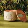 imageThymes Citronella Grove  Outdoor Citronella Candles for Patio with Scent Notes of Olive Leaf ampamp Lemongrass  Backyard Essentials  Decorative Citronella Candles Outdoor Decor Medium 10 oz26 oz