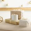 imageThymes Frasier Fir Candle  Gilded Collection  Wood Grain Ceramic Design with 24Karate Gold Rim  Mountain Fresh Fragrance  Elegant Winter Candle Scents  Gifts for Women ampamp Men 3Wick 20 ozFrasier Fir