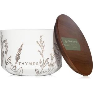 imageThymes Citronella Grove  Outdoor Citronella Candles for Patio with Scent Notes of Olive Leaf ampamp Lemongrass  Backyard Essentials  Decorative Citronella Candles Outdoor Decor Medium 10 oz26 oz