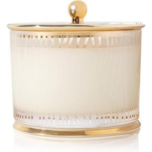 imageThymes Frasier Fir Candle  Gilded Collection  Frosted Wood Grain Design with Gold Lid ampamp Base  Pine Scented Candles for Women ampamp Men  Luxury Home Fragrance  Elegant Christmas Decor Large 135 ozFrasier Fir