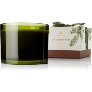 imageThymes Frasier Fir Scented Candles for Home Decor  Green Heritage Holiday Candle  Notes of Siberian Fir Needles Cedarwood ampamp Sandalwood  Luxury Home Fragrance Gifts for Women ampamp Men 3Wick 17 oz17 oz