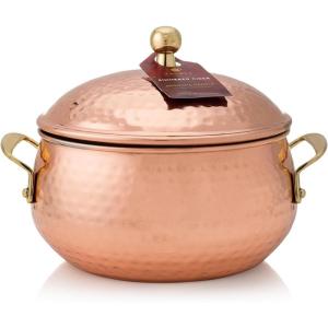 imageThymes Simmered Cider Copper Candle  Warm ampamp Spicy Apple Scented Candles for Home  Notes of Apple Clove and Cardamom  Luxury Gifts for Women ampamp Men  Fall Decor Copper Cup 10 oz18 oz