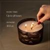 imageThymes Large 3 Wick Candle  Holiday Candles for Home Decor  Luxury Home Fragrance Gifts for Women ampamp Men  Notes of Fresh Evergreen Smoky Wood ampamp Amber Noir Woods 18 oz