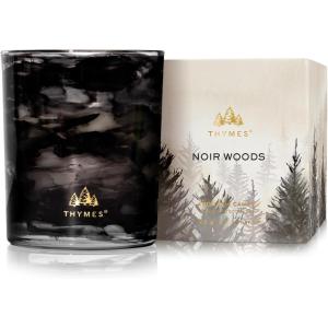 imageThymes Scented Candles for Home Decor  Luxury Home Fragrance Gifts for Women ampamp Men  Winter Candles  Boxed Votive with Notes of Fresh Evergreen Smoky Wood ampamp Amber Noir Woods 65 oz