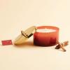 imageThymes Simmered Cider Harvest Red 4Wick Candle  Warm ampamp Spicy Scented Candle with Notes of Freshly Pressed Apple Clove ampamp Cardamom  Luxury Home Fragrance  Fall Decor  Red with Gold Lid 21 oz