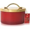 imageThymes Simmered Cider Harvest Red 4Wick Candle  Warm ampamp Spicy Scented Candle with Notes of Freshly Pressed Apple Clove ampamp Cardamom  Luxury Home Fragrance  Fall Decor  Red with Gold Lid 21 oz
