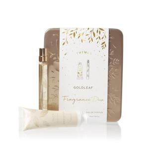 imageThymes Fragrance Duo  Contains Petite Hand Cream ampamp Perfume Spray Pen  Goldleaf