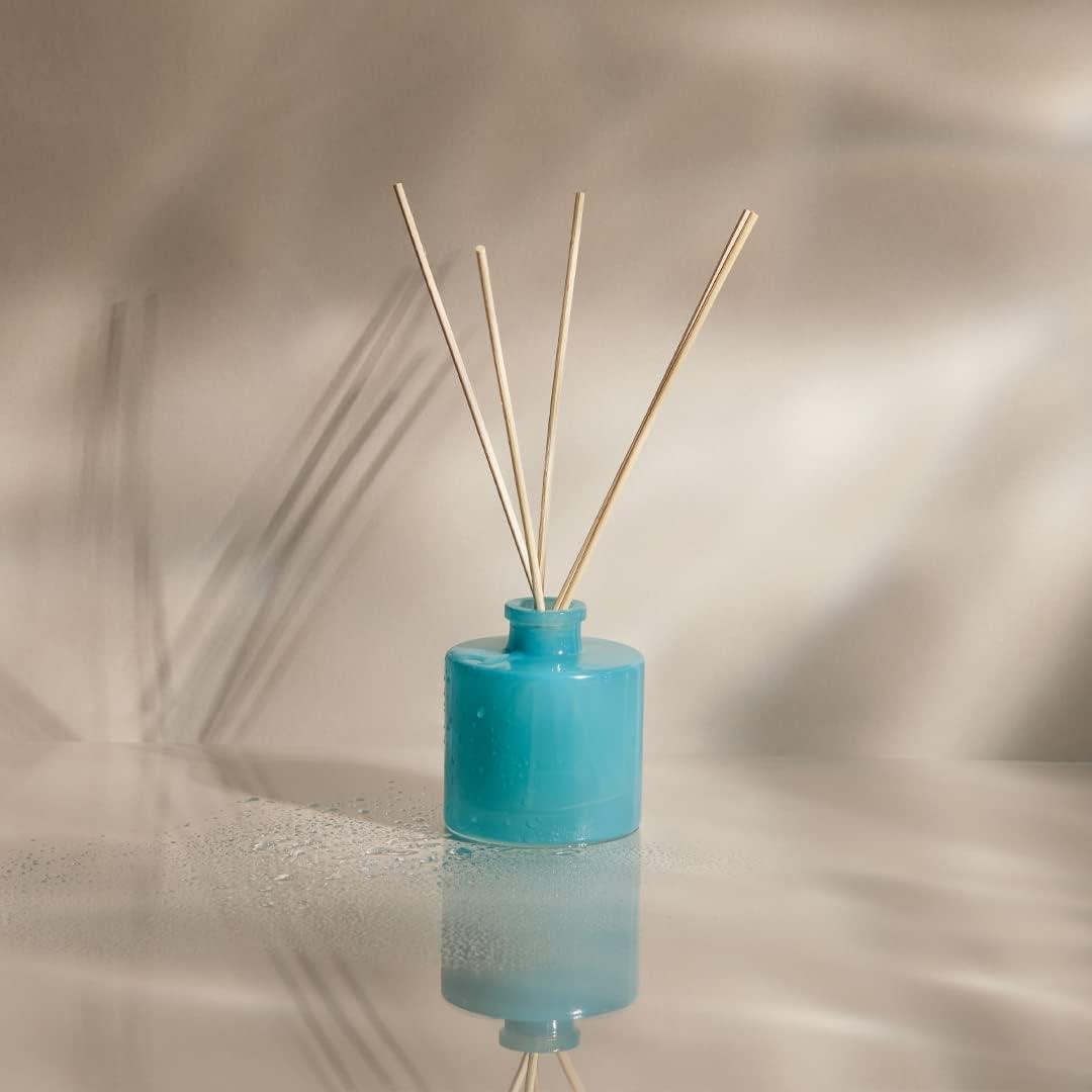 imageThymes Petite Reed Diffuser Set  Includes Rattan Wood Sticks Fragrance Oil ampamp Glass Bottle  Home Fragrance Oil Diffuser  Luxury Home Decor  Bedroom Decor Sienna Sage 4 fl ozAqua Coralline