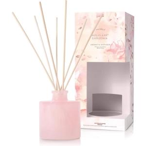 imageThymes Petite Reed Diffuser Set  Includes Rattan Wood Sticks Fragrance Oil ampamp Glass Bottle  Home Fragrance Oil Diffuser  Luxury Home Decor  Bedroom Decor Sienna Sage 4 fl ozGoldleaf Gardenia