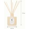 image:imageThymes Petite Oil Reed Diffuser Set  Includes Reeds Fragrance Oil amp Glass Bottle  Luxury Scent Diffusers for Home Decor Soft Ceremony 4 fl ozNoir Woods