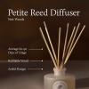 image:imageThymes Petite Oil Reed Diffuser Set  Includes Reeds Fragrance Oil amp Glass Bottle  Luxury Scent Diffusers for Home Decor Soft Ceremony 4 fl ozNoir Woods