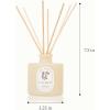 image:imageThymes Petite Oil Reed Diffuser Set  Includes Reeds Fragrance Oil amp Glass Bottle  Luxury Scent Diffusers for Home Decor Soft Ceremony 4 fl ozSun Woven