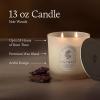 image:imageThymes Scented Candles for Home Decor  Luxury Home Fragrance Gifts for Women amp Men  Day Rise 2 Wick Medium Candle 13 ozNoir Woods