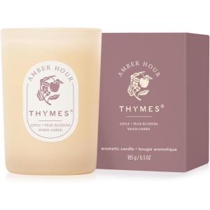 image:imageThymes Scented Candles for Home Decor  Luxury Home Fragrance Gifts for Women amp Men  Day Rise 2 Wick Medium Candle 13 ozAmber Hour