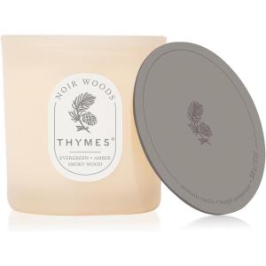 image:imageThymes Scented Candles for Home Decor  Luxury Home Fragrance Gifts for Women amp Men  Day Rise 2 Wick Medium Candle 13 ozNoir Woods